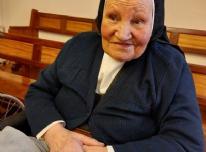 Madre Soledad en una foto reciente del año de su centenario de vida. - 