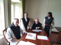 Las comunidades cistercienses de Cardeña, Huelgas, Villamayor y el Paular (Benedictina) representadas en sus formadores  - 