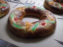 Suculento aspecto del rosco de Reyes. - 